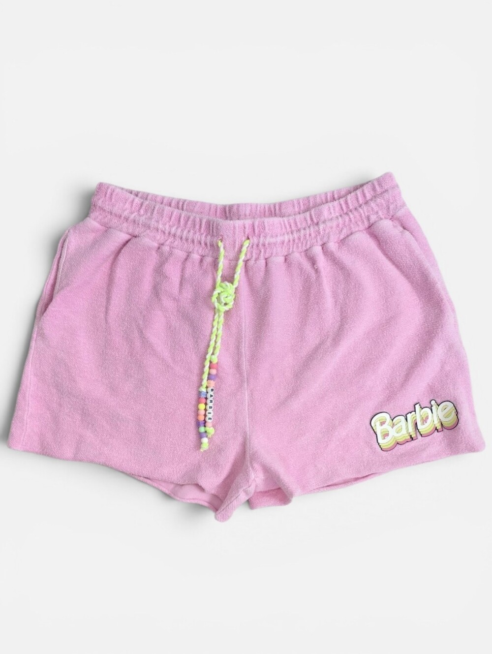 Forever 21 Plus X Barbie Terry Shorts Pink 90s Retro Style